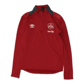1. FC Nürnberg Umbro Mens Red Half Zip Training Jacket | Football Sportswear