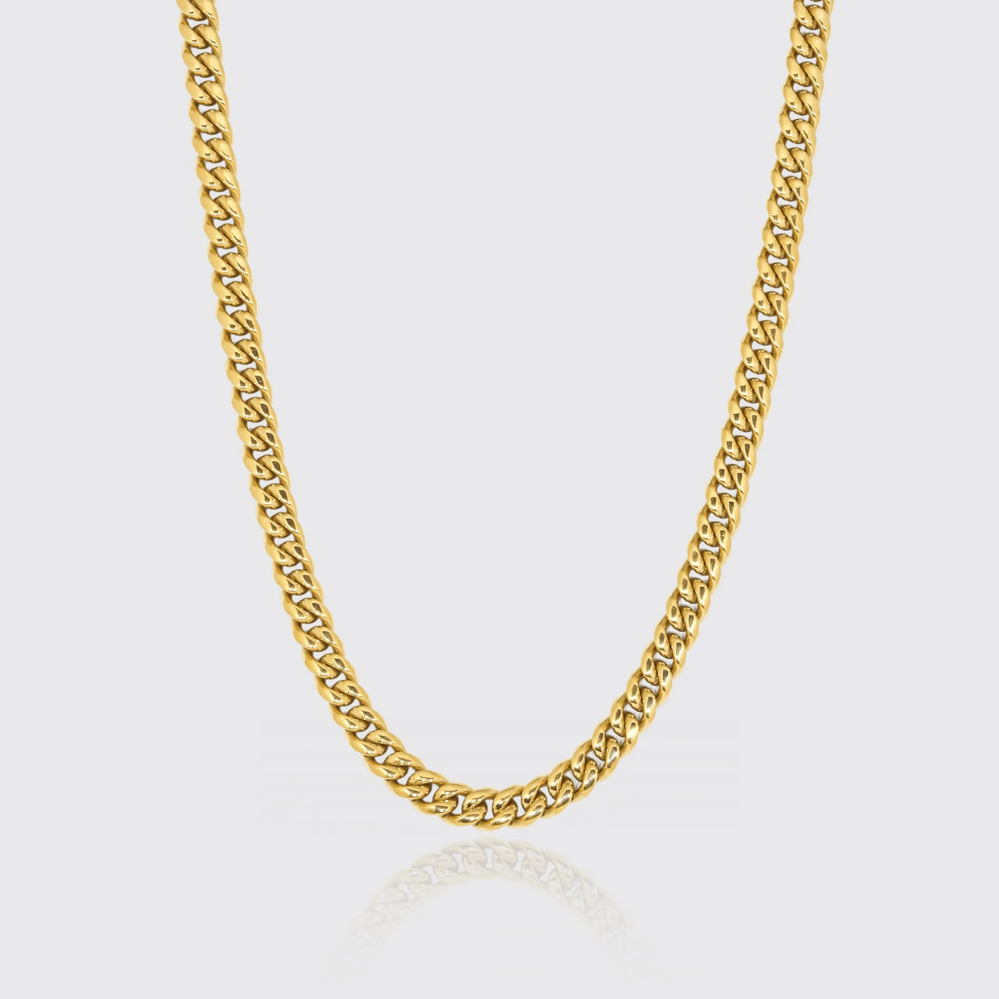 10mm Cuban Chain - Gold