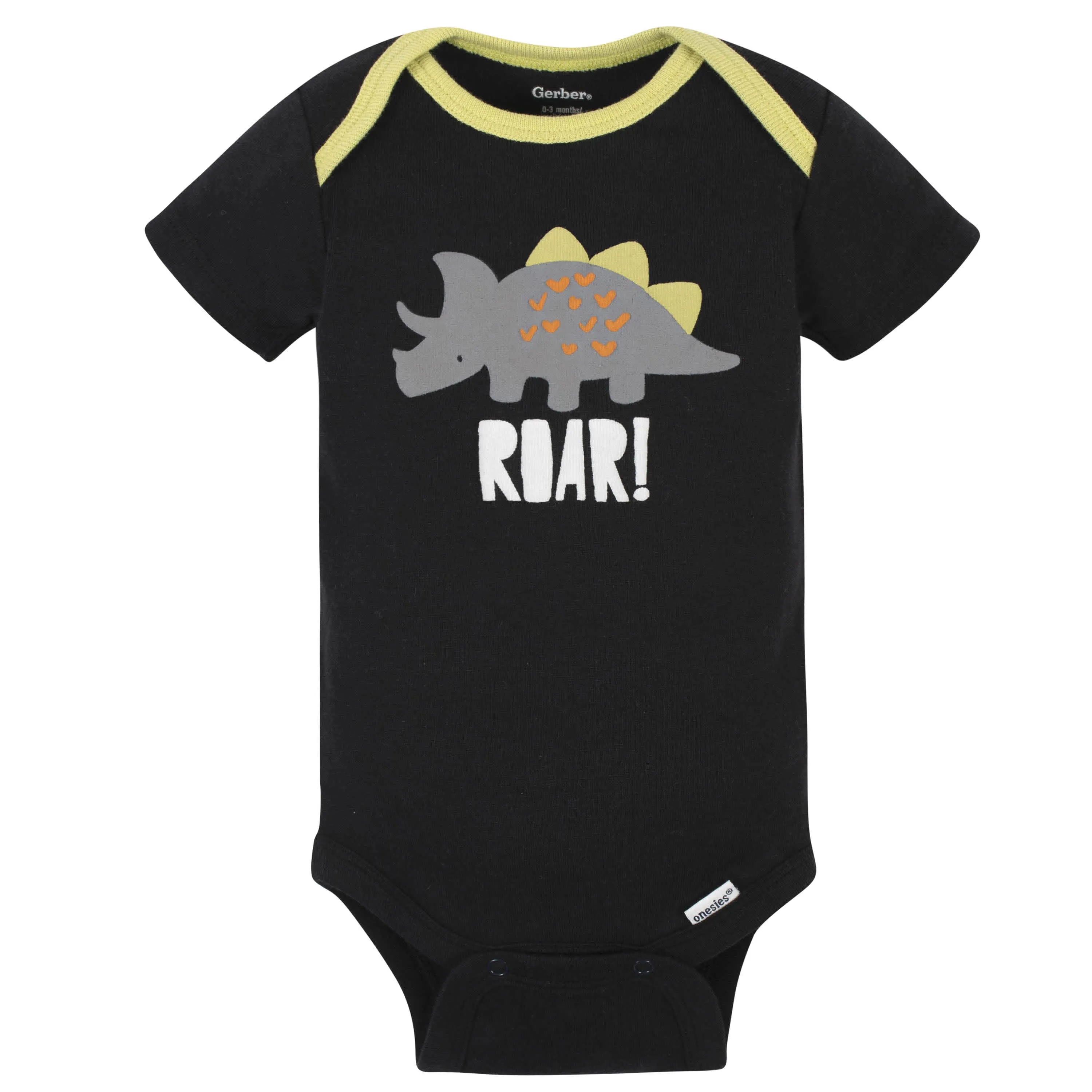 4-Pack Baby Boys Dinosaurs Short Sleeve Onesies Bodysuits