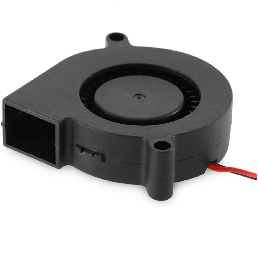 5015 12v DC Radial Cooling Fan Blower Black 50x15mm