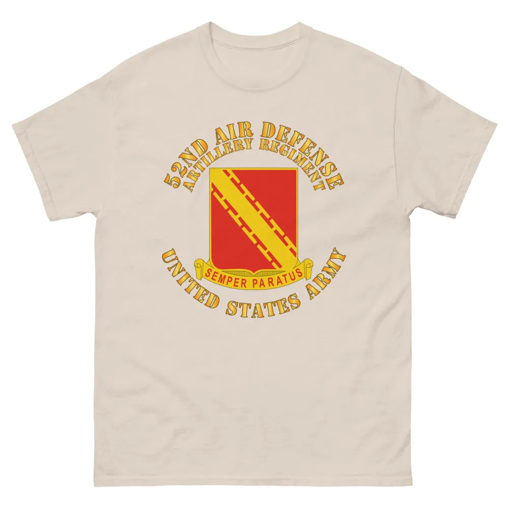 52nd Air Defense Artillery - Veteran - Front Back - Men's heavyweight tee