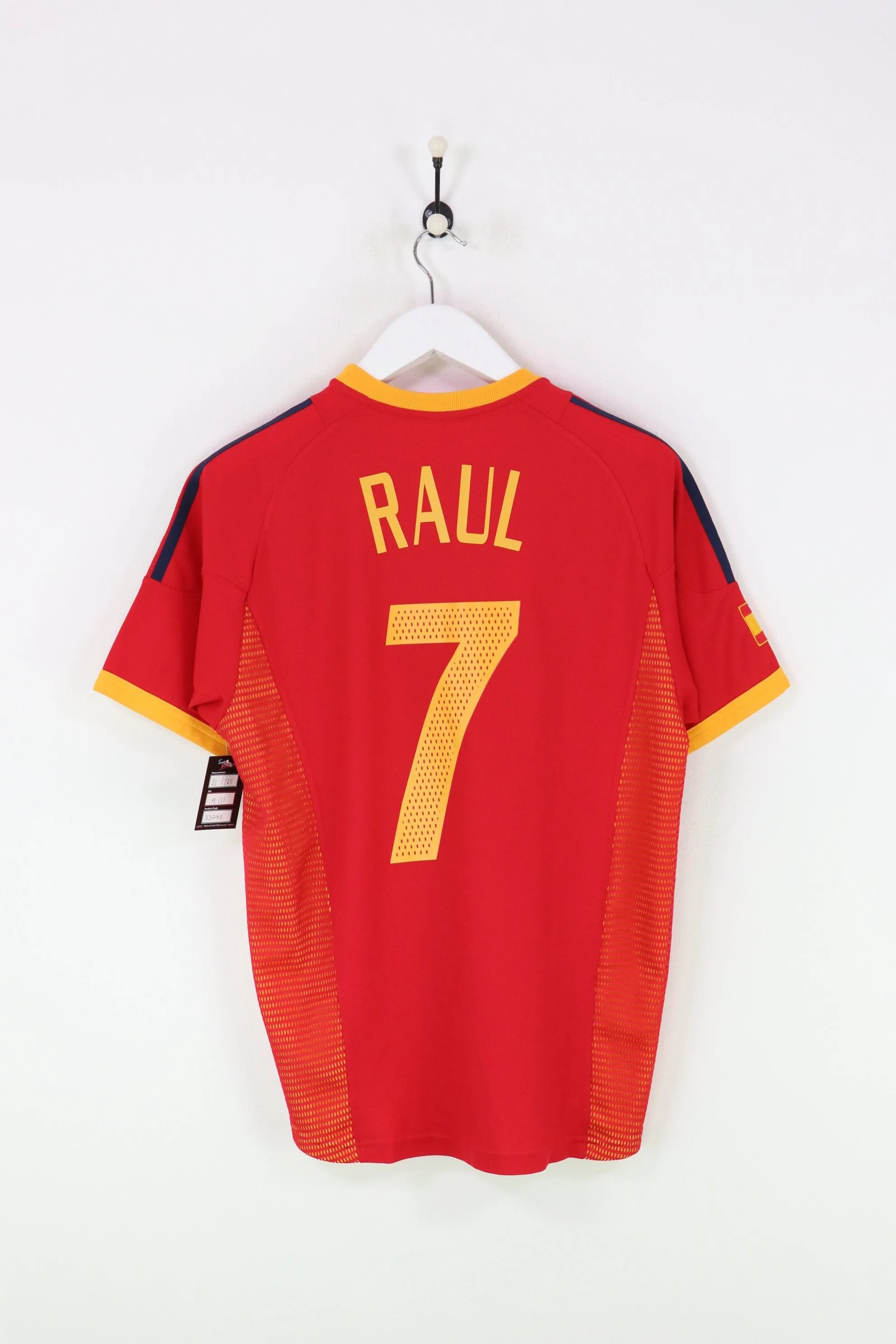 Adidas Spain Raúl Football Shirt Red Medium