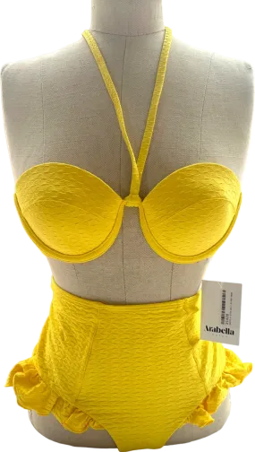 Arabella Lemon Frill Seeker Brief UK 8 and All Tied-Up Halter UK XS