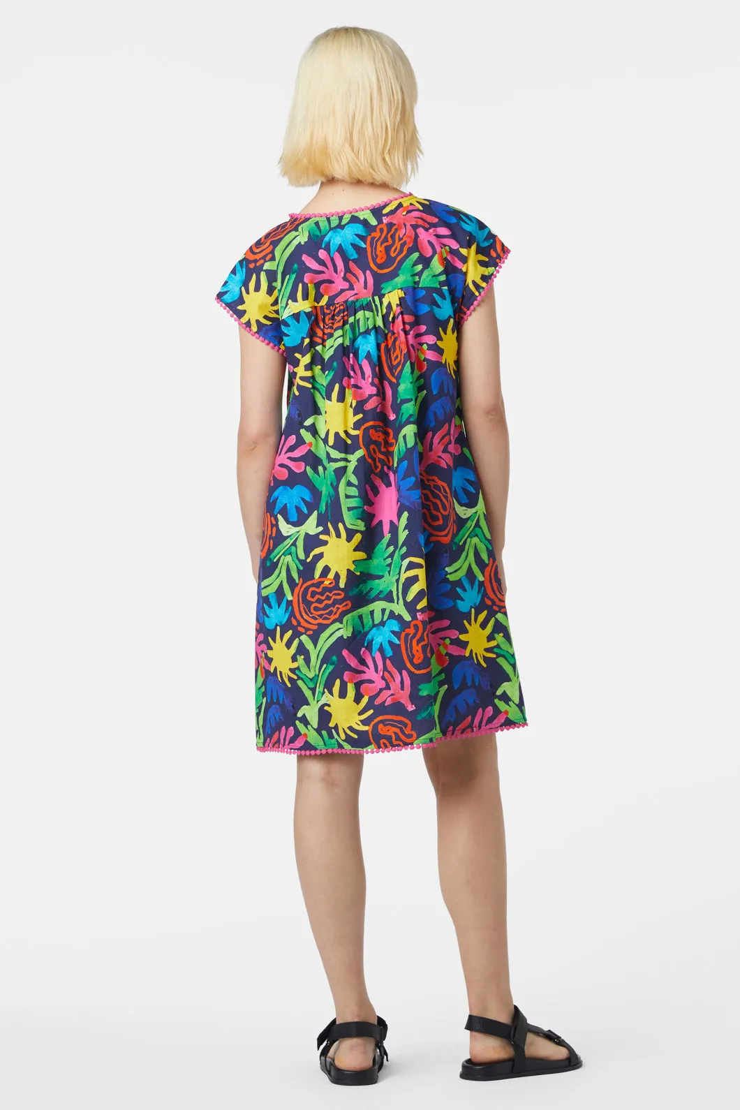 Beach Leaves Bungalow Dress