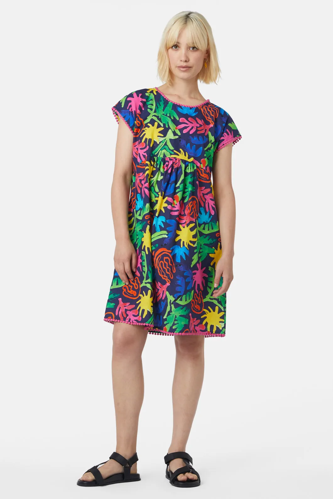 Beach Leaves Bungalow Dress