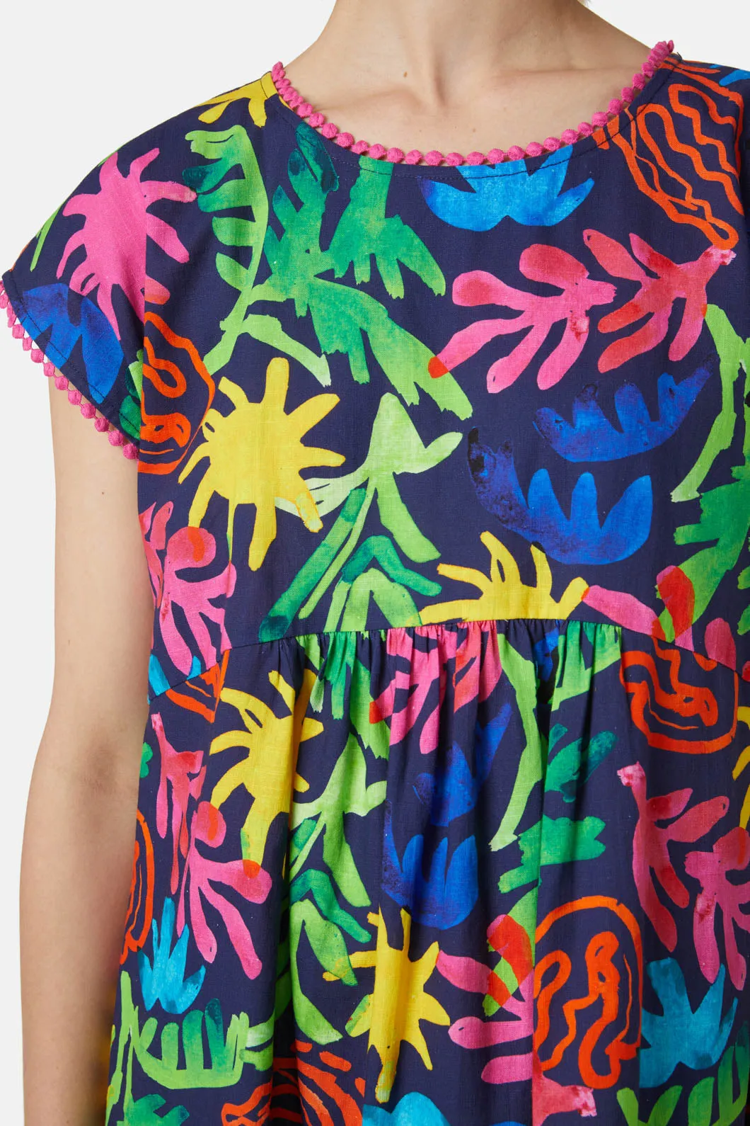 Beach Leaves Bungalow Dress