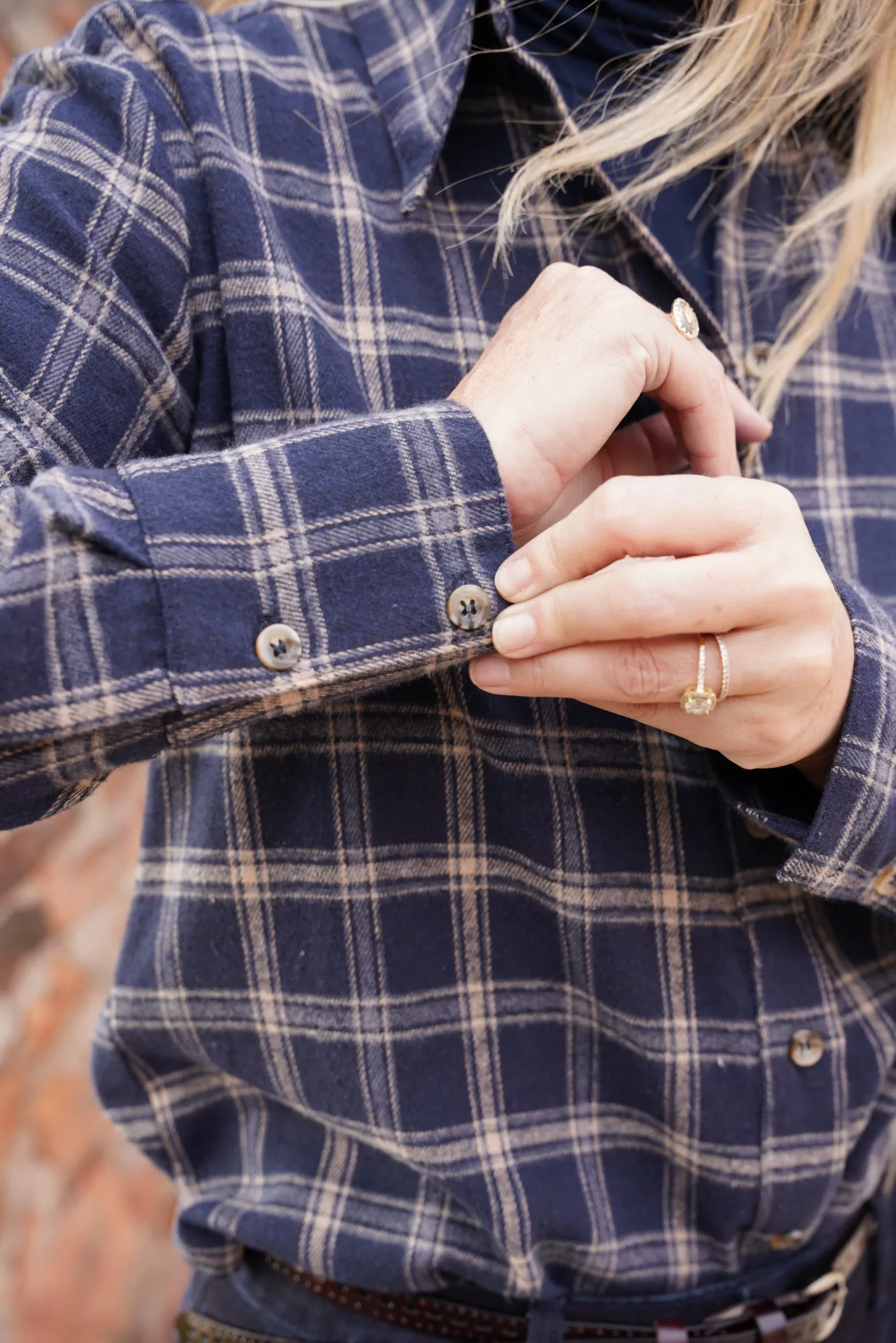 Blue Check Flannel Shirt