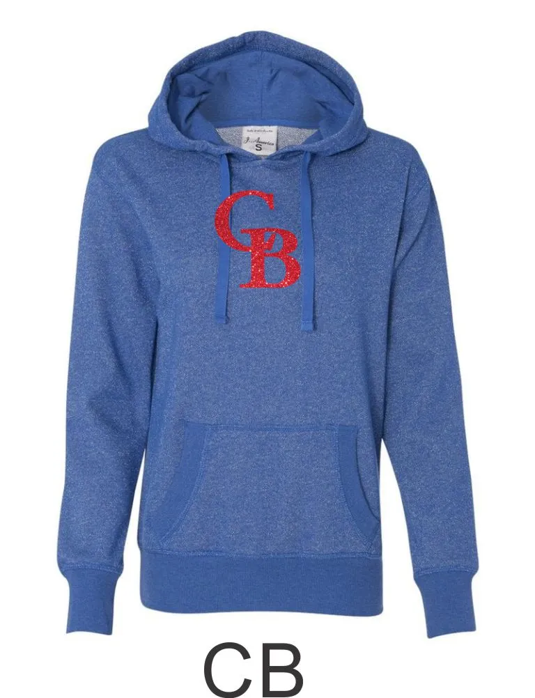 Bulldawgs Ladies Sparkle Fabric French Terry Hoodie- 2 Designs