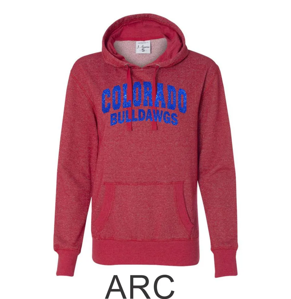 Bulldawgs Ladies Sparkle Fabric French Terry Hoodie- 2 Designs