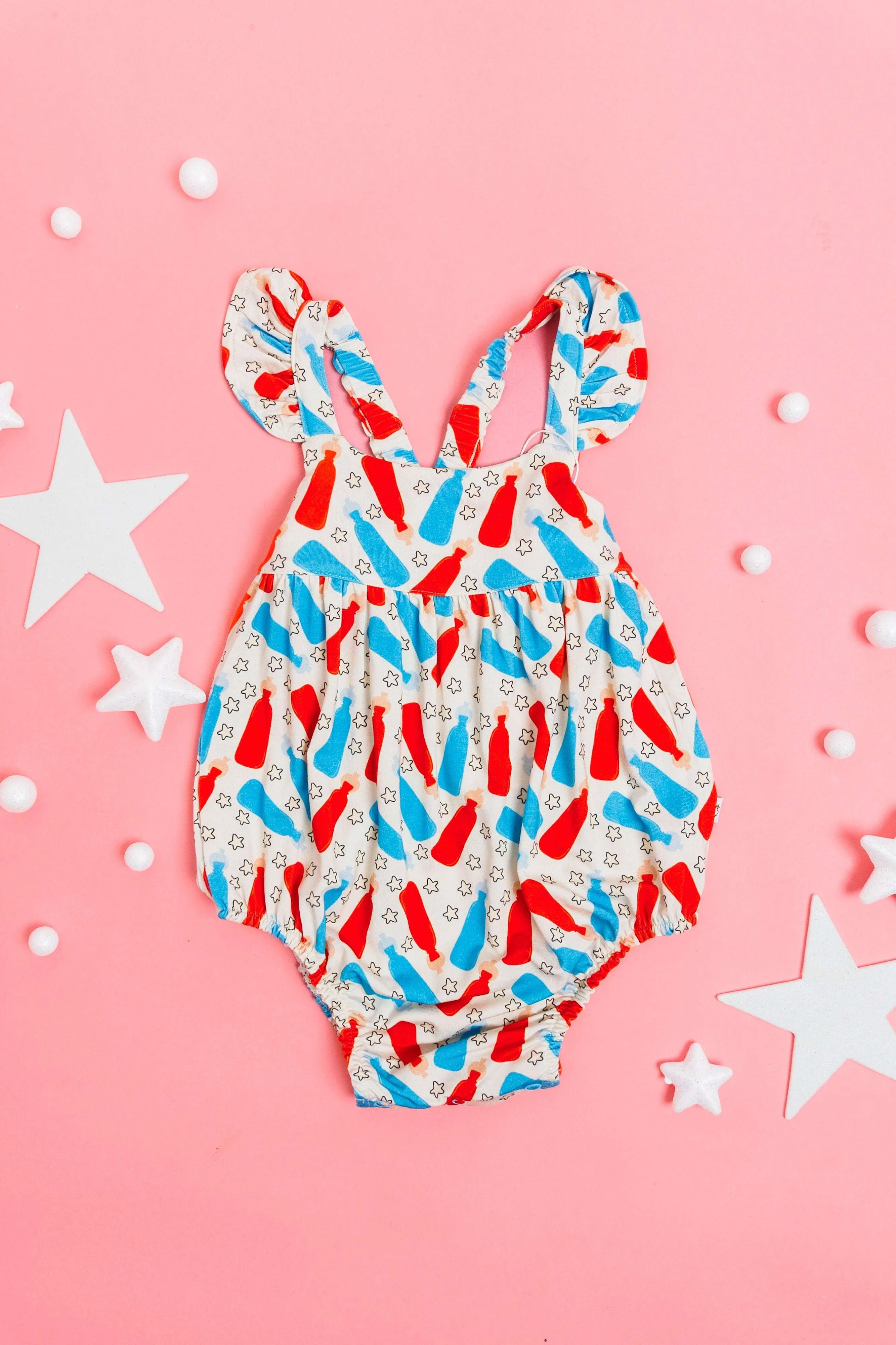 Busting Red, White & Blue Dream Bubble Romper