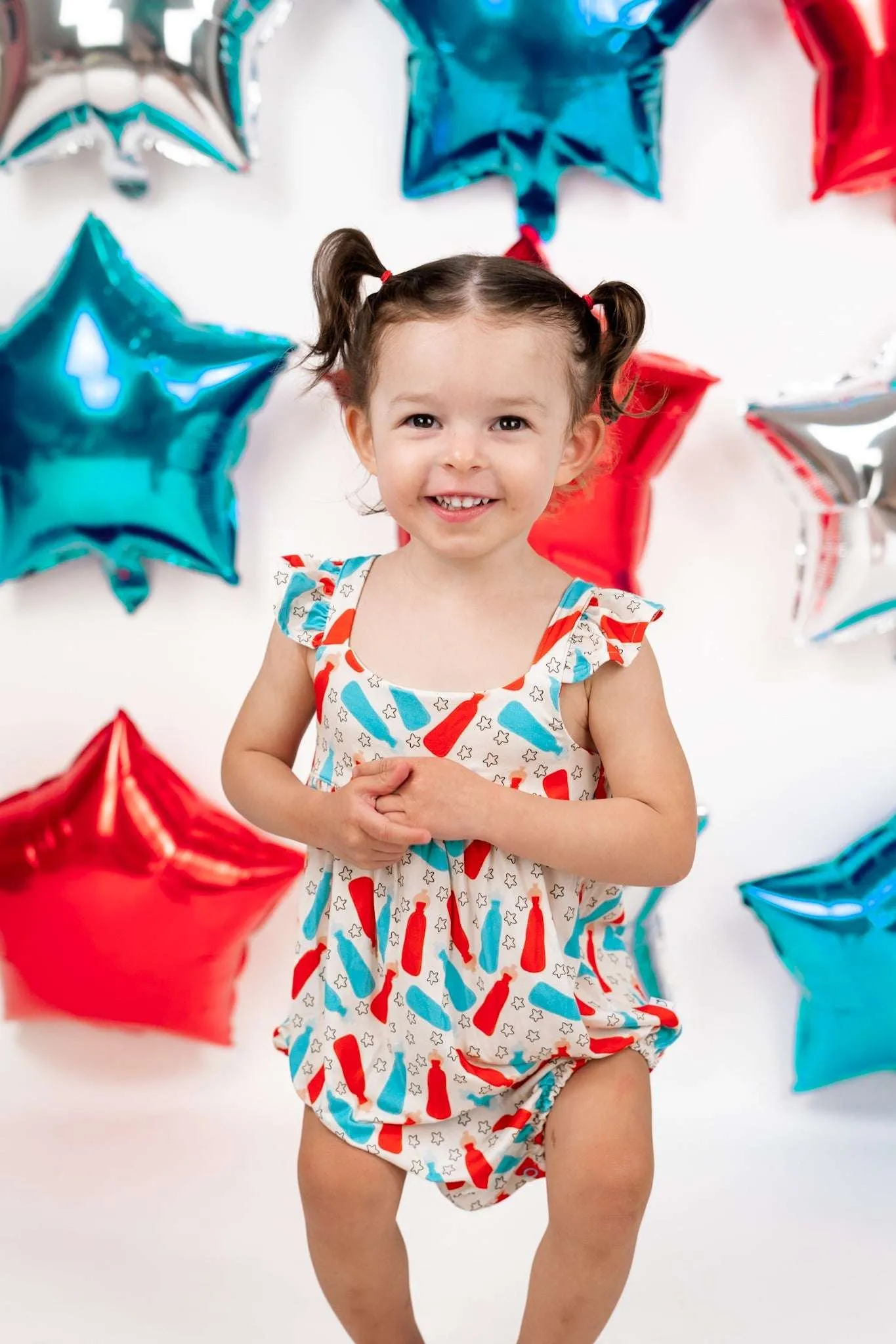 Busting Red, White & Blue Dream Bubble Romper