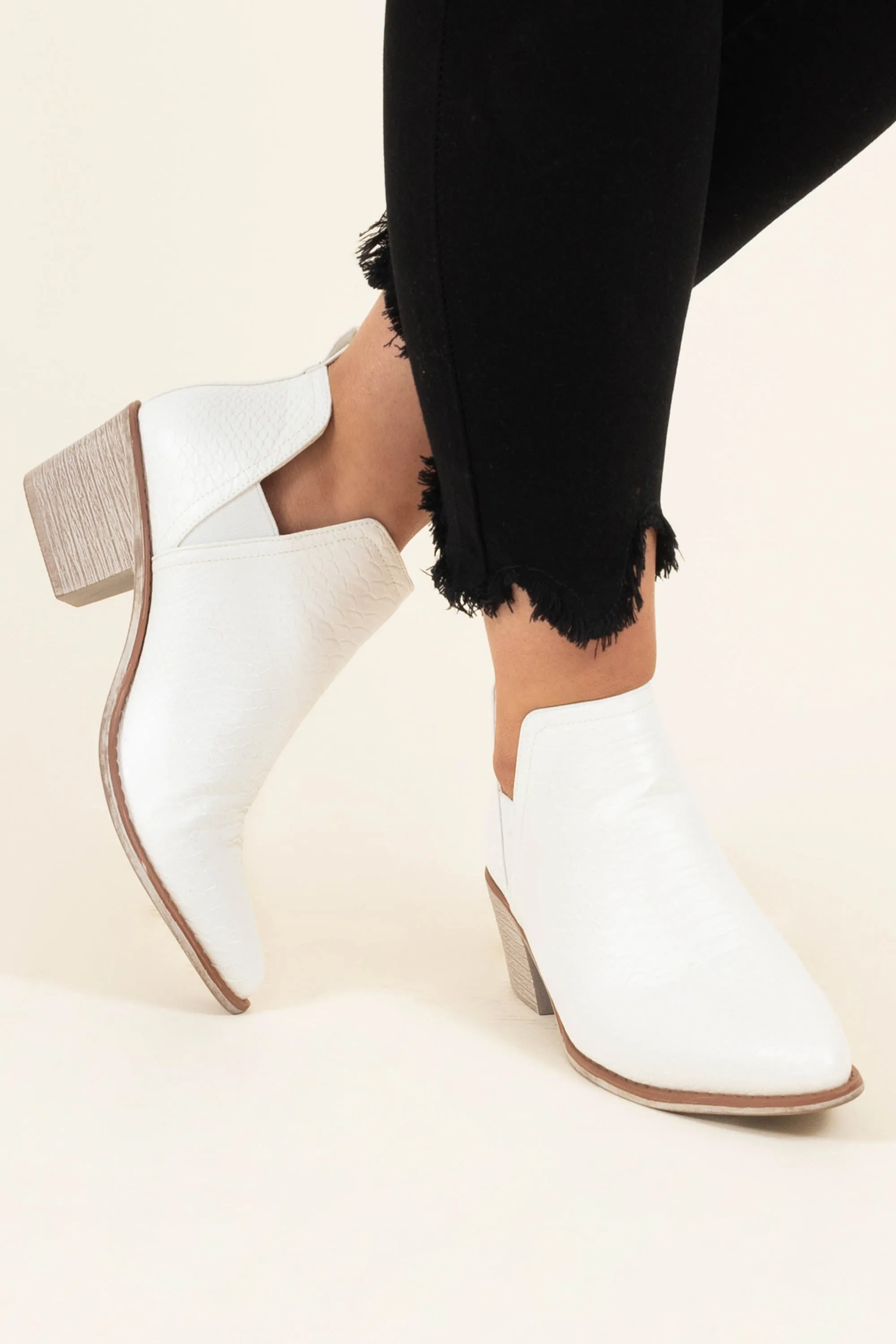 Call It Cute Booties, White