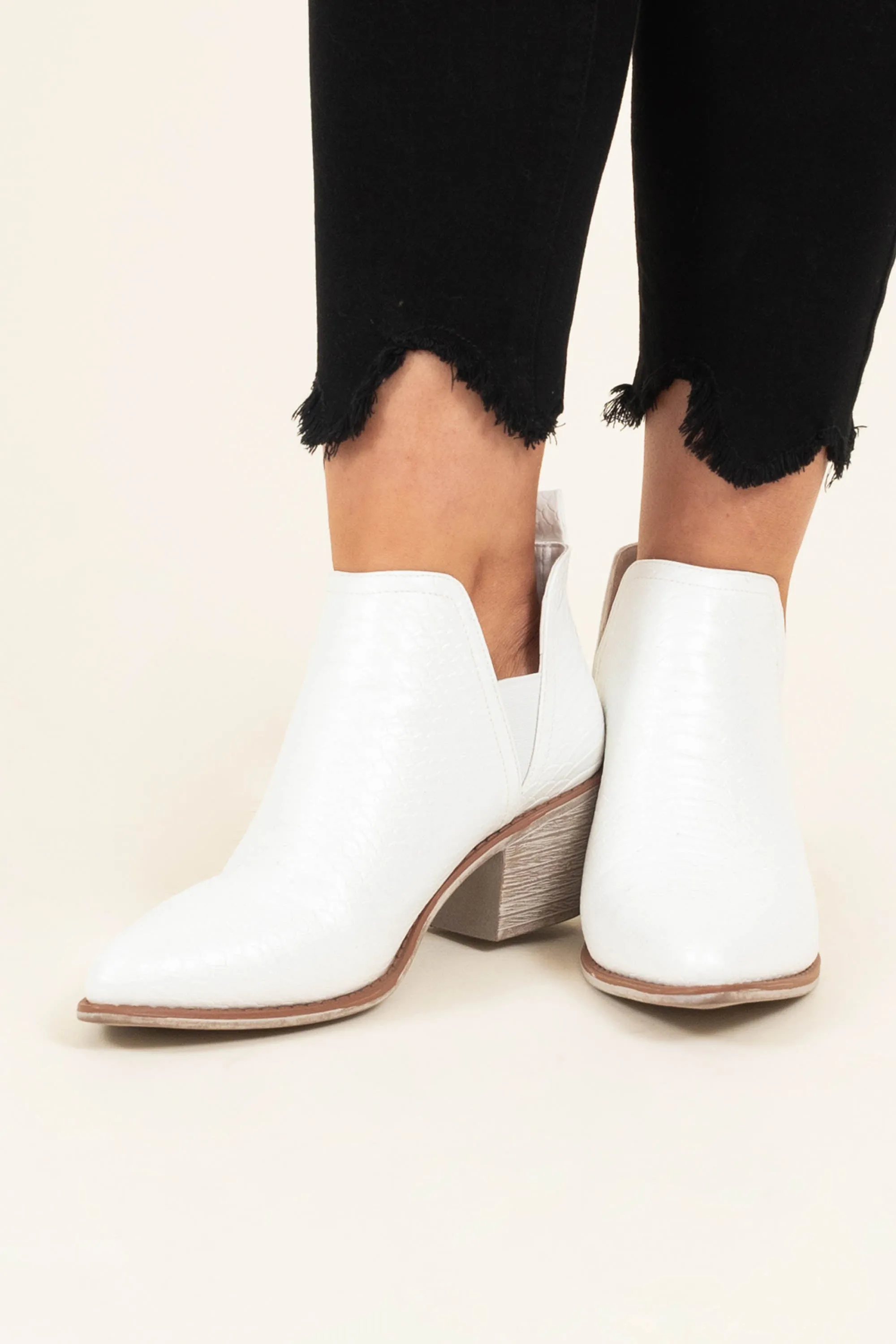 Call It Cute Booties, White