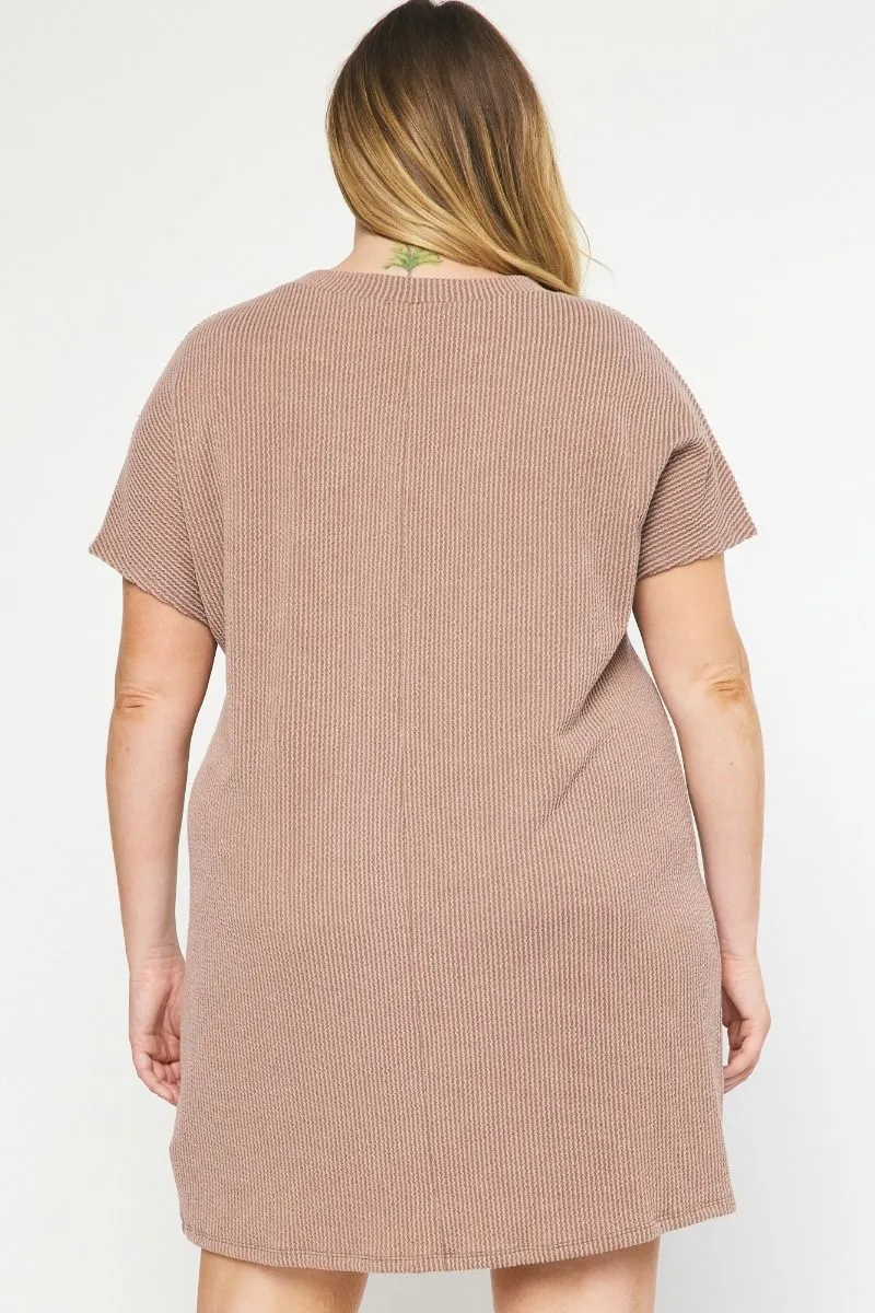 Casual Attitude Mocha Tunic Dress