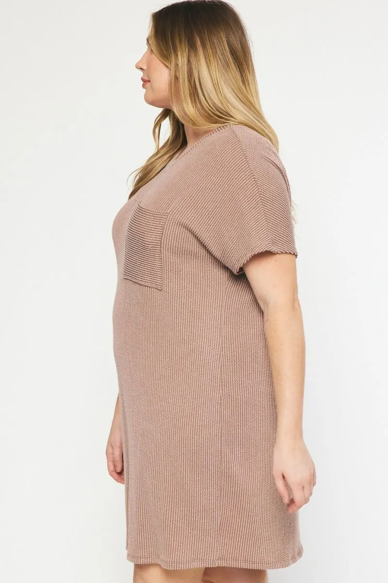 Casual Attitude Mocha Tunic Dress