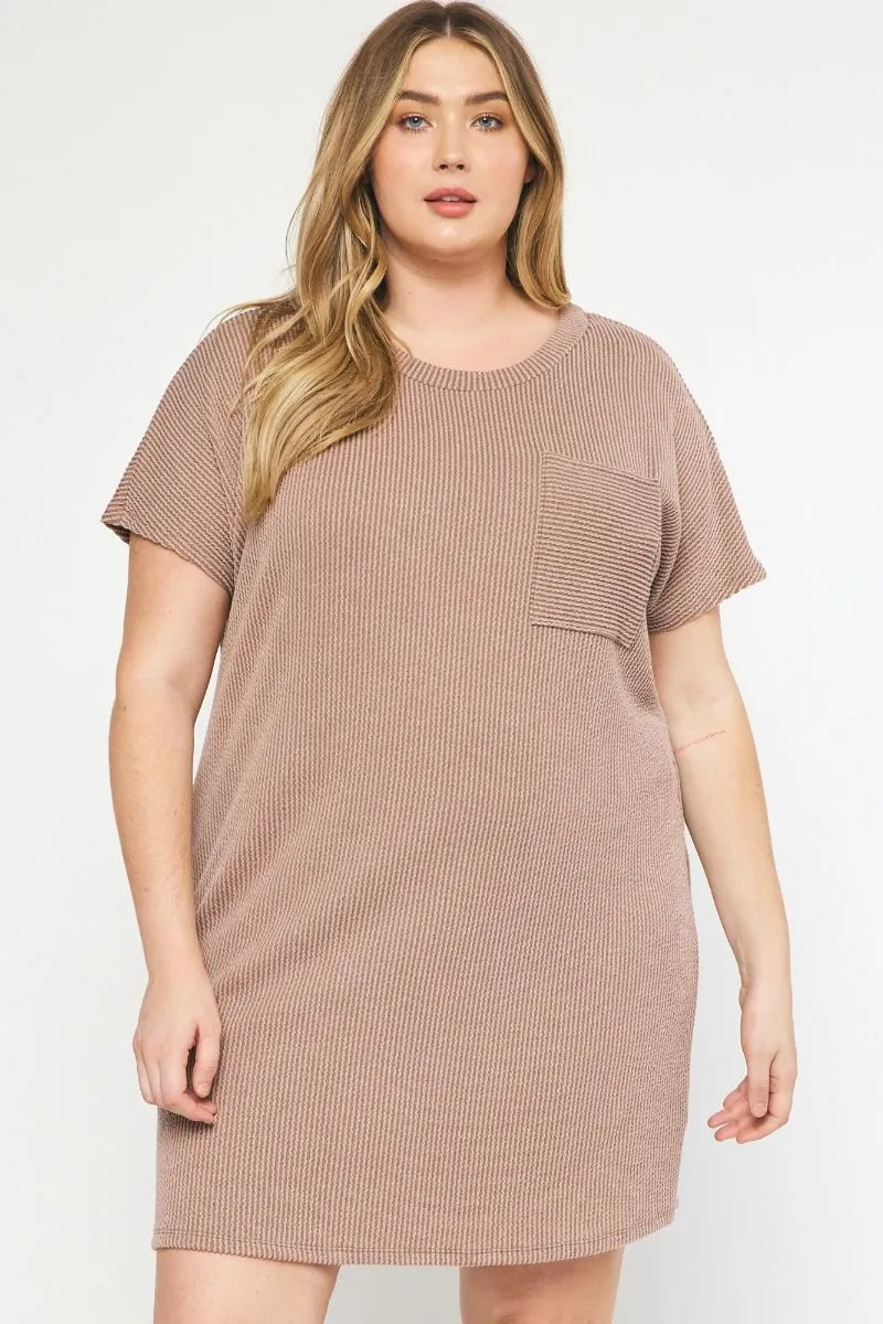 Casual Attitude Mocha Tunic Dress