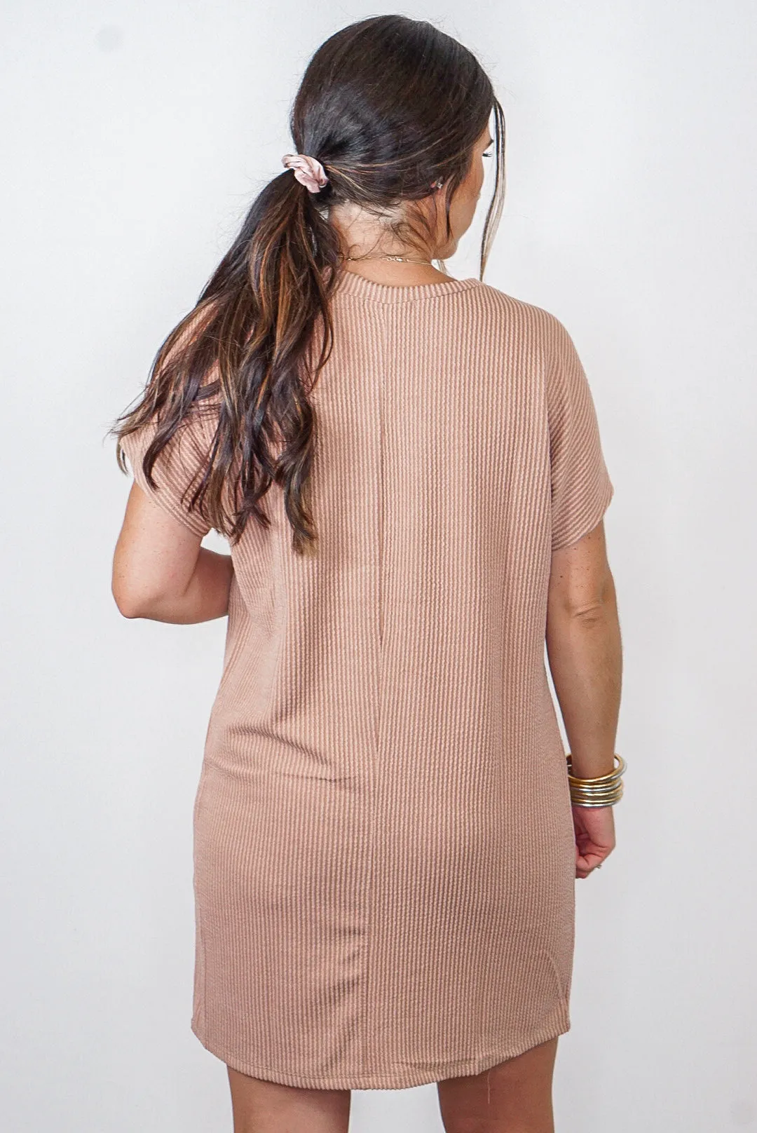 Casual Attitude Mocha Tunic Dress