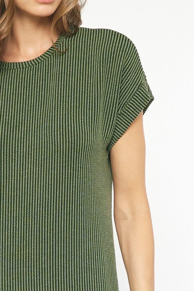 Casual Attitude Olive  Midi Dress