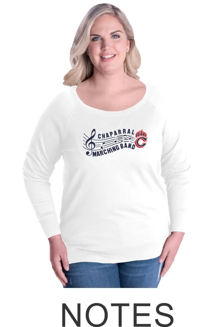 Chap Band Curvy Ladies Slouchy Pullover in 3 Designs- Matte or Glitter