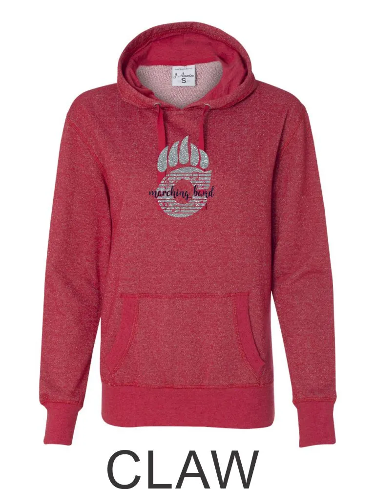 Chap Band Ladies Sparkle Fabric French Terry Hoodie- 3 designs