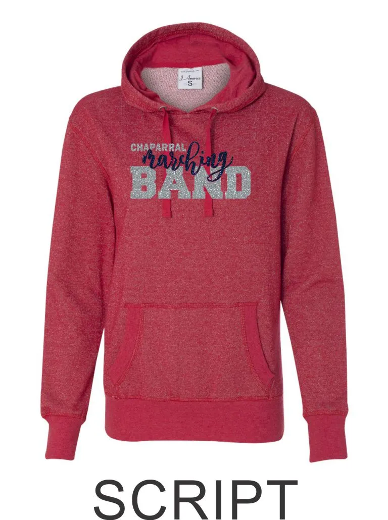 Chap Band Ladies Sparkle Fabric French Terry Hoodie- 3 designs