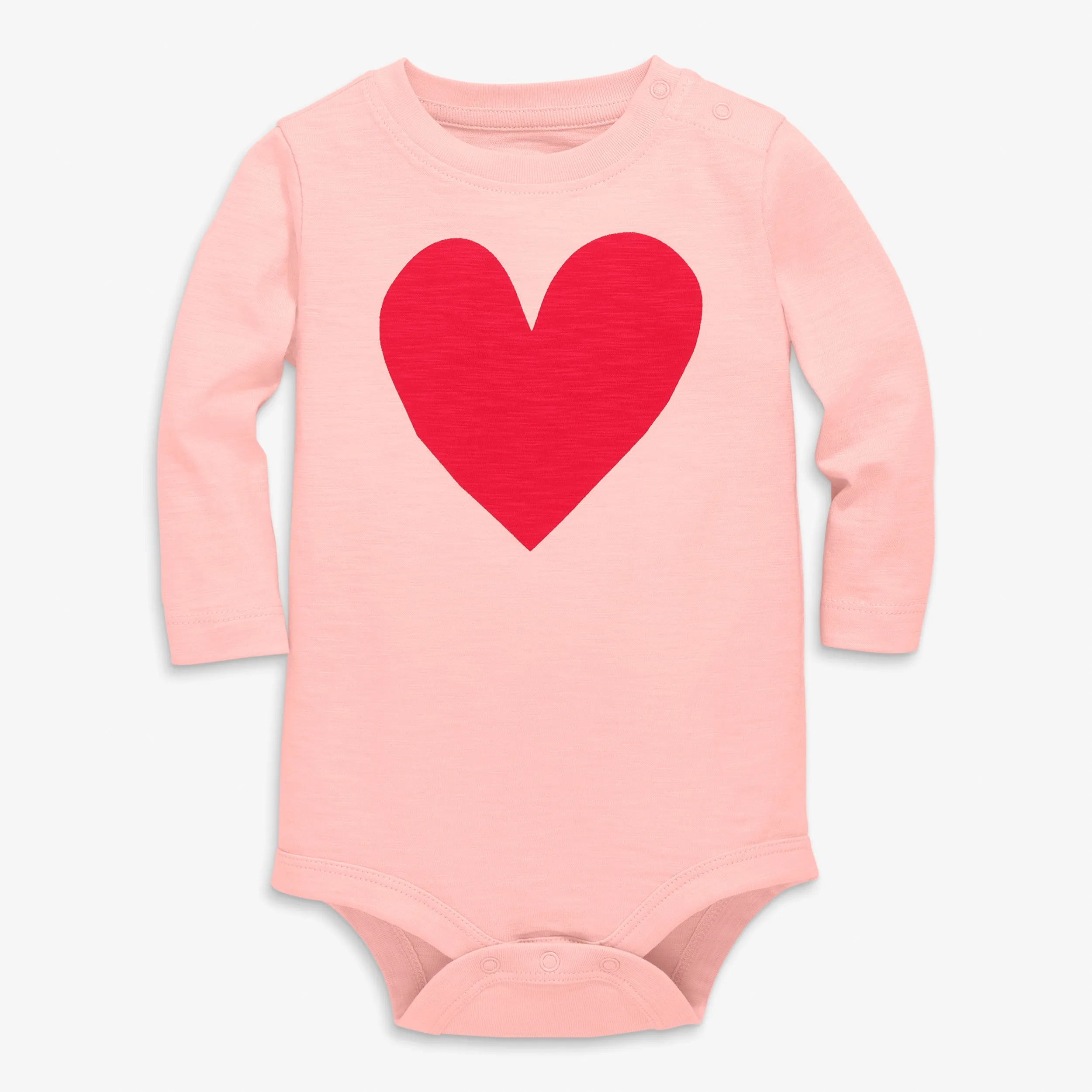 Clearance long sleeve babysuit in heart