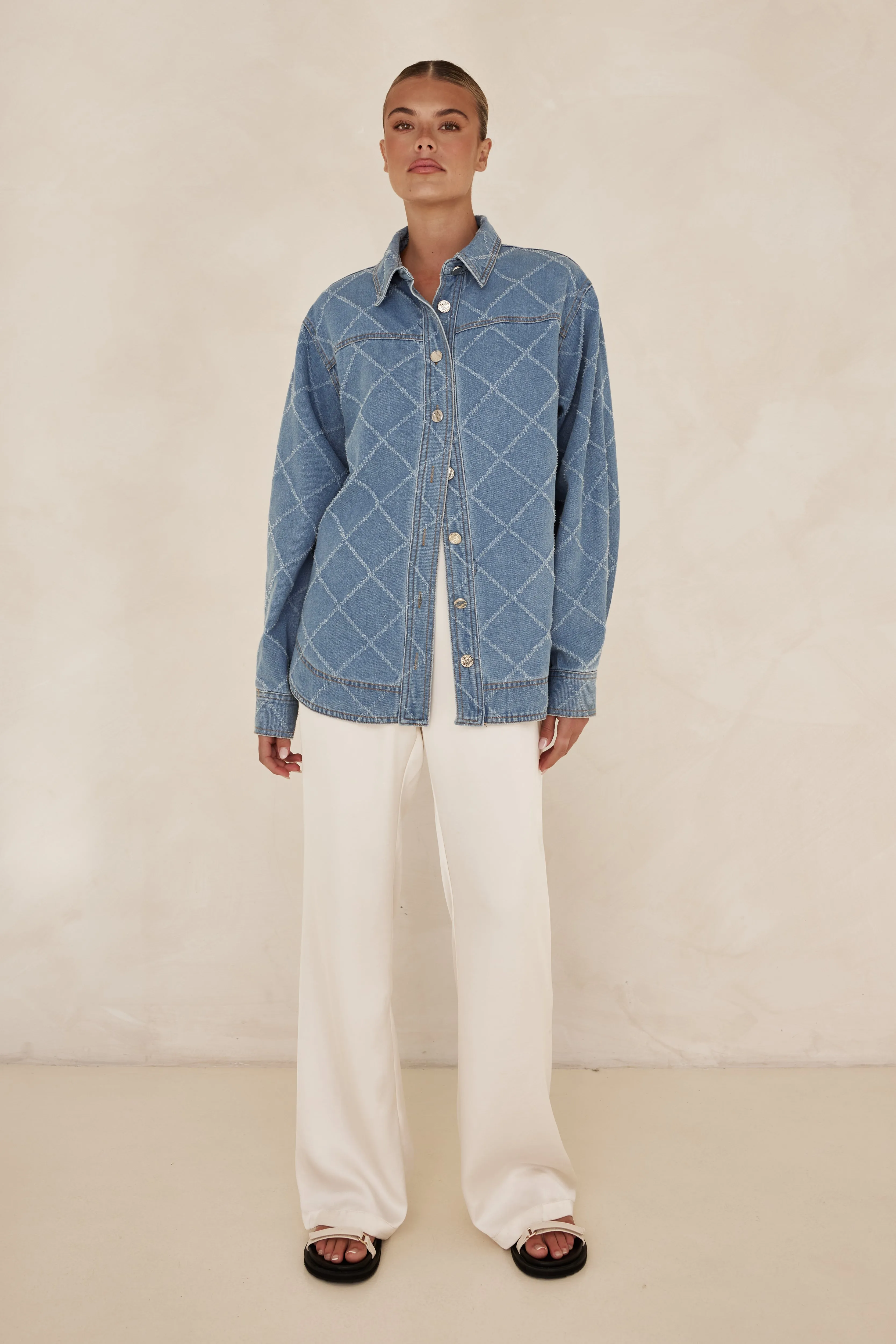 Courtney Denim Shirt (Blue)