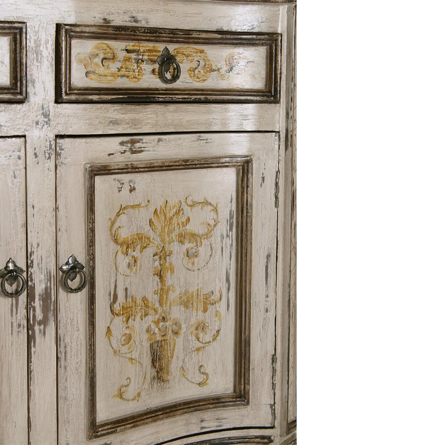 Curved French Country Scroll Buffet