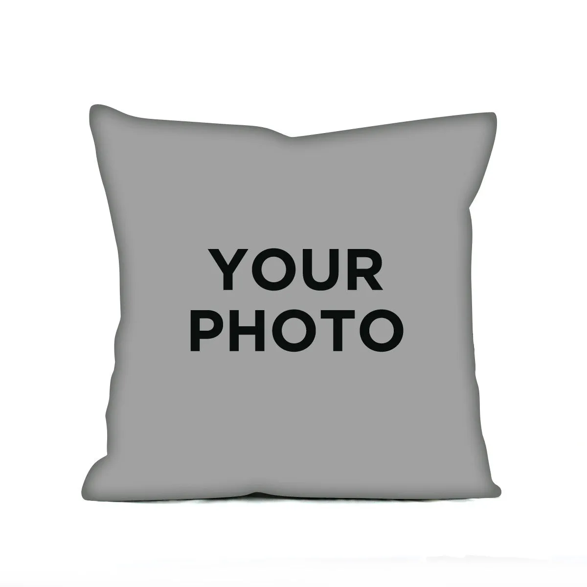 Custom Photo Eco Canvas Vegan Throw Pillow (Multicolored)
