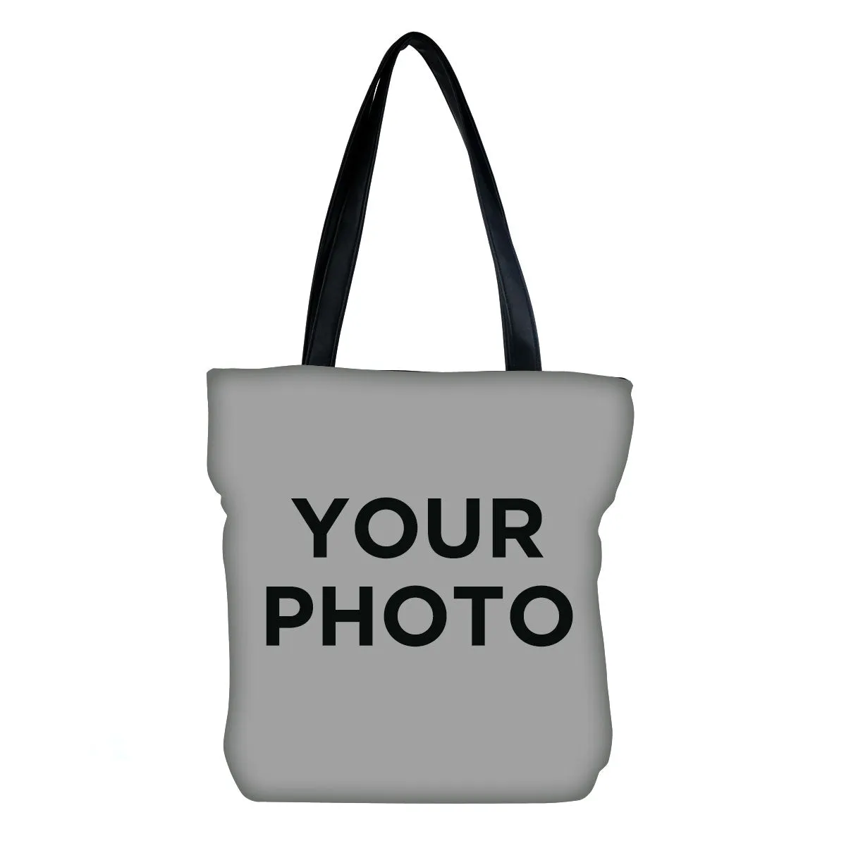 Custom Photo Eco Canvas Vegan Tote/Crossbody Bag (Multicolored)