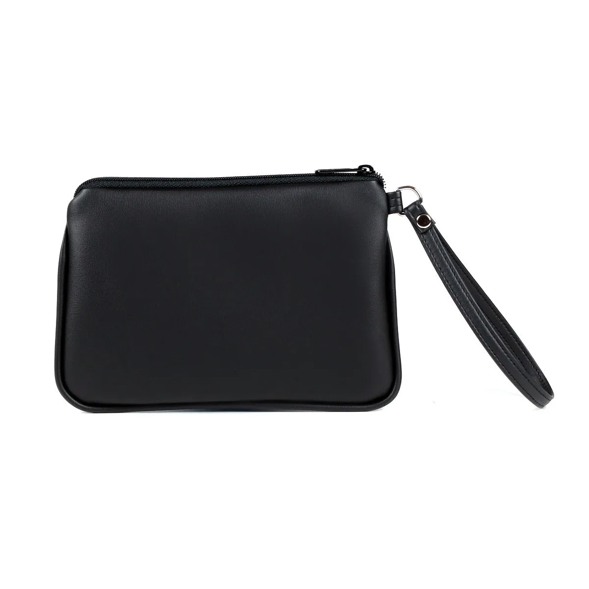Custom Photo Eco Canvas Vegan Wristlet/Crossbody Bag (Multicolored)