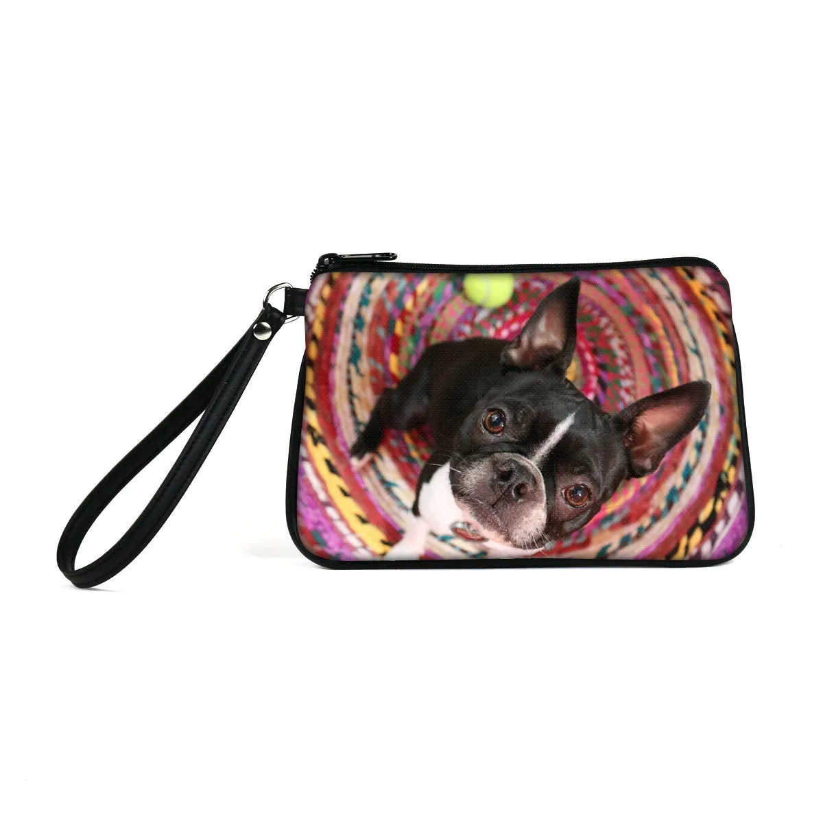Custom Photo Eco Canvas Vegan Wristlet/Crossbody Bag (Multicolored)