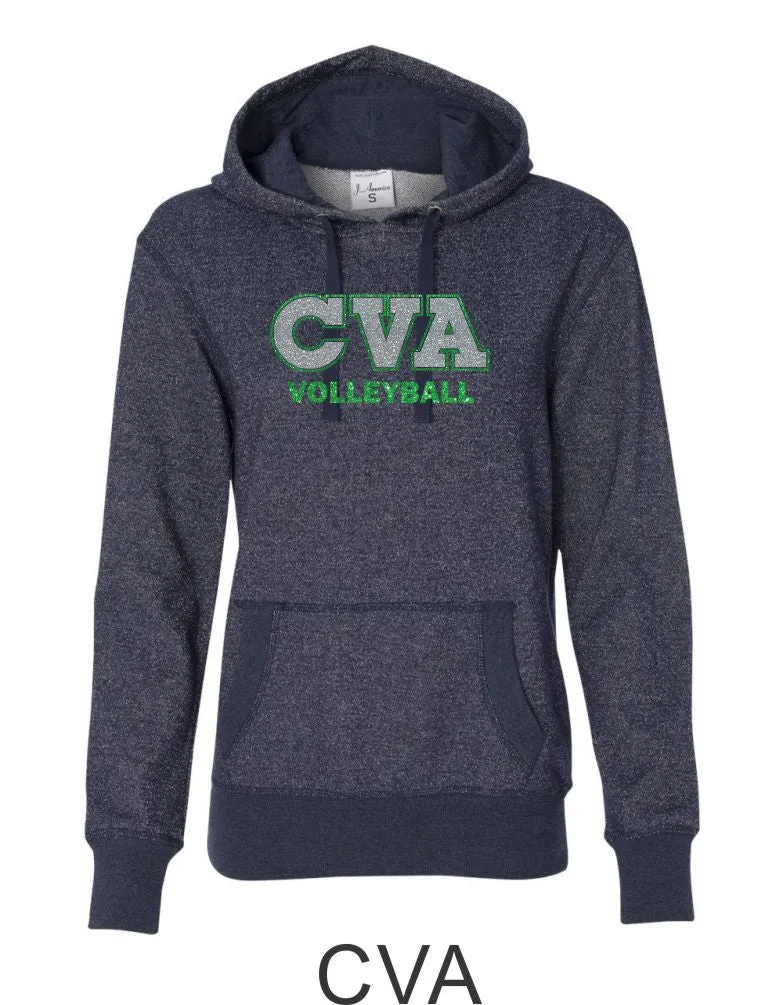 CVA Ladies Sparkle Fabric French Terry Hoodie