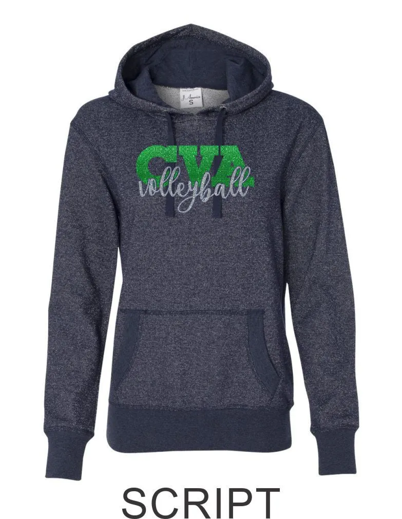 CVA Ladies Sparkle Fabric French Terry Hoodie