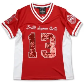 Delta Sigma Theta M10 Football Jersey Red
