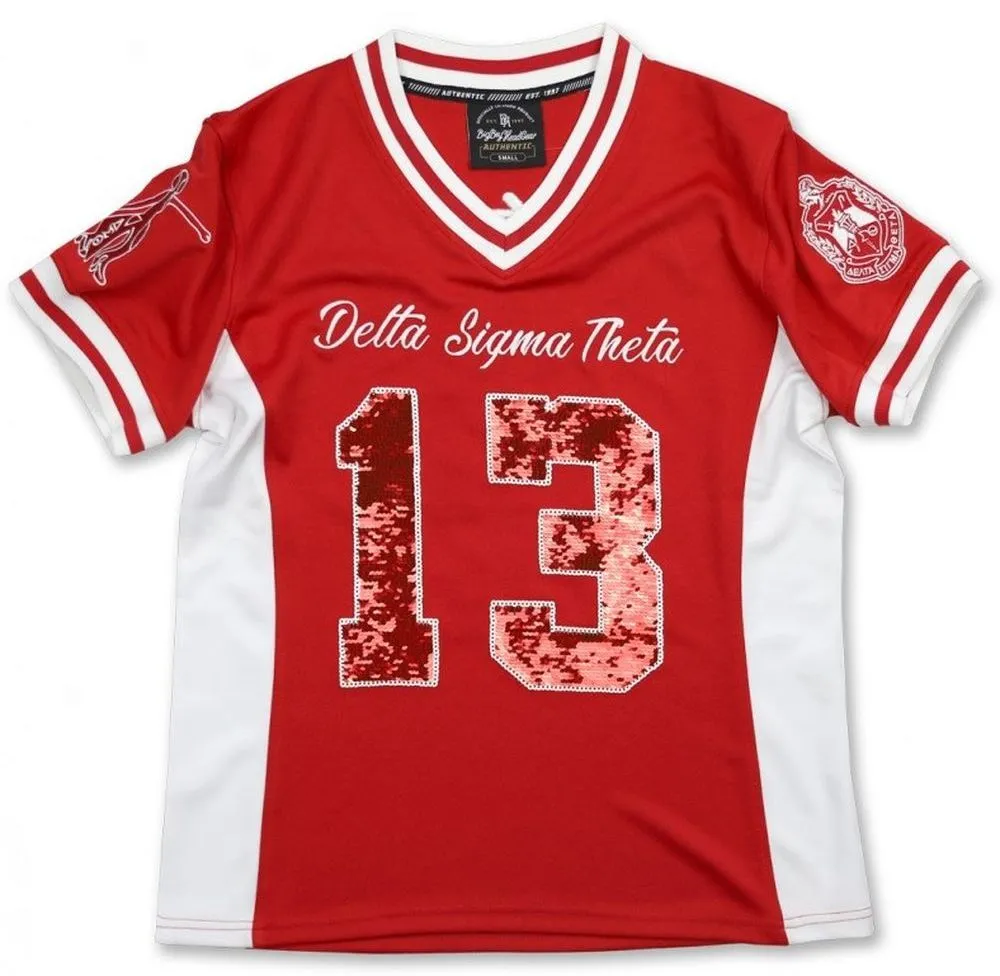 Delta Sigma Theta M10 Football Jersey Red