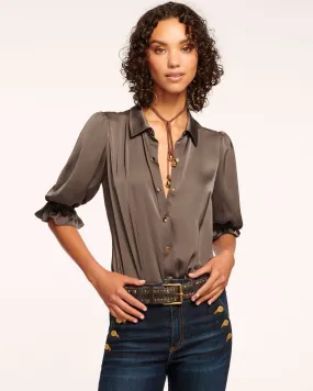 Dina Button Down Bodysuit