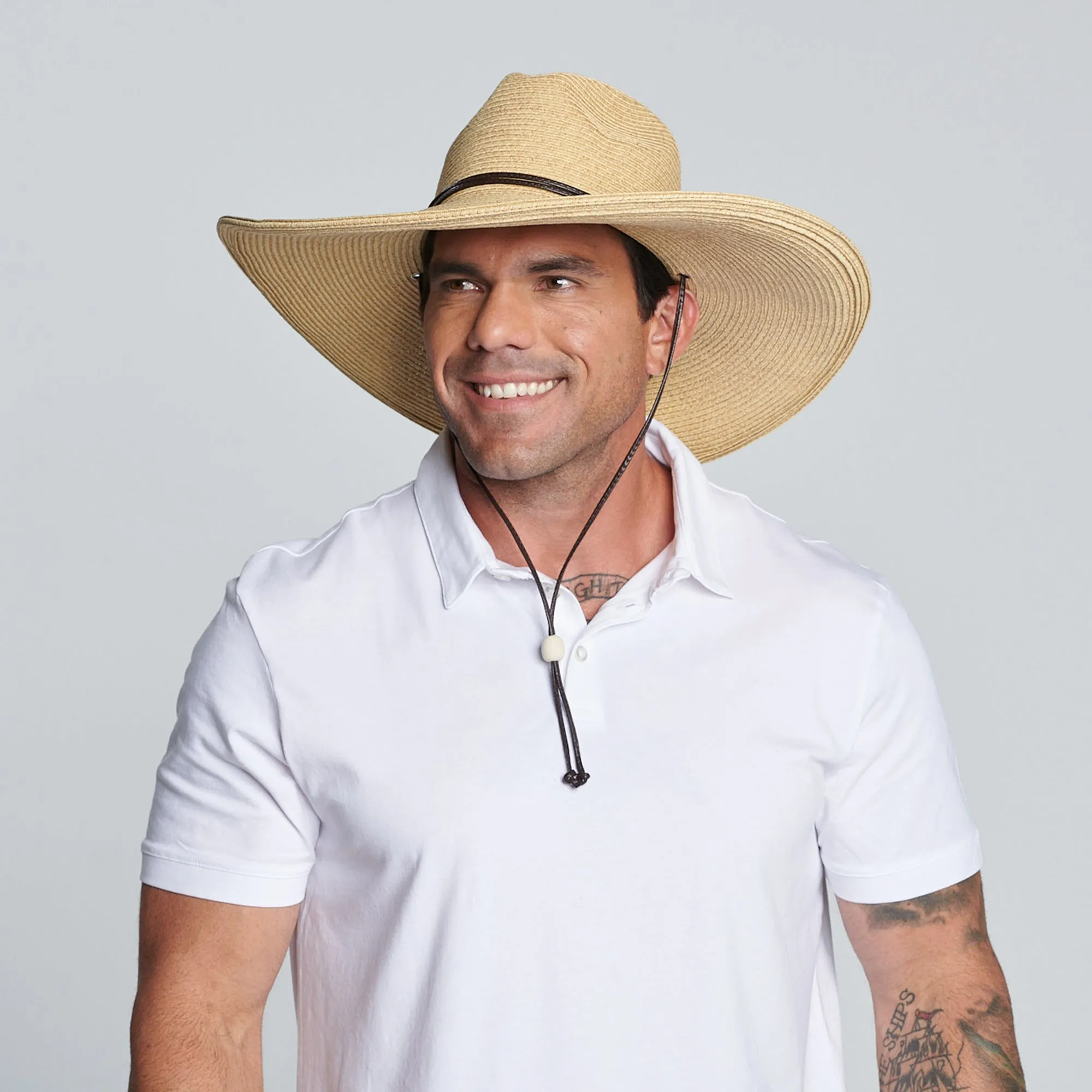 El Campo 5" Brim Sun Hat - UPF50 Sun Protection with Chin Cord by San Diego Hat Co.