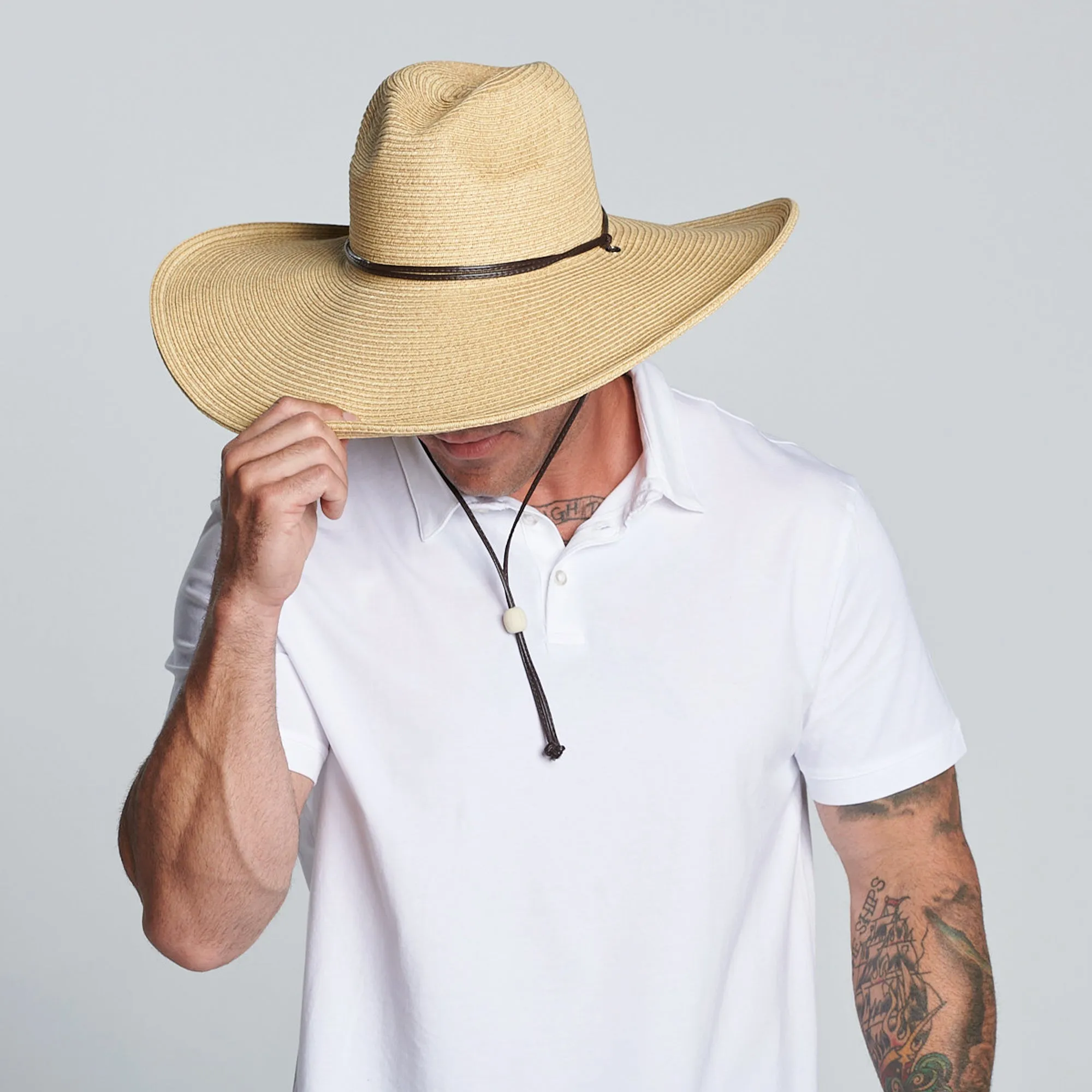 El Campo 5" Brim Sun Hat - UPF50 Sun Protection with Chin Cord by San Diego Hat Co.