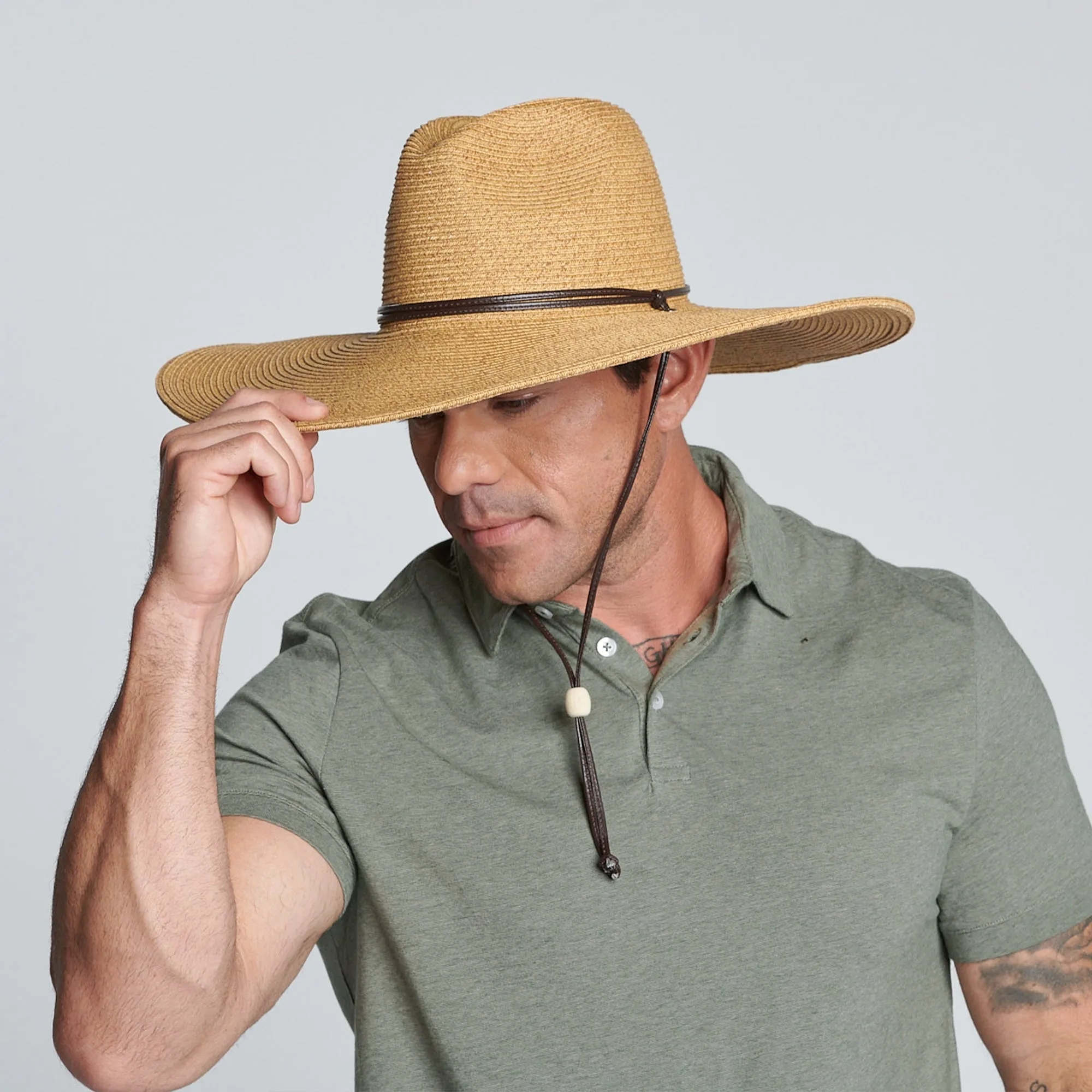 El Campo 5" Brim Sun Hat - UPF50 Sun Protection with Chin Cord by San Diego Hat Co.