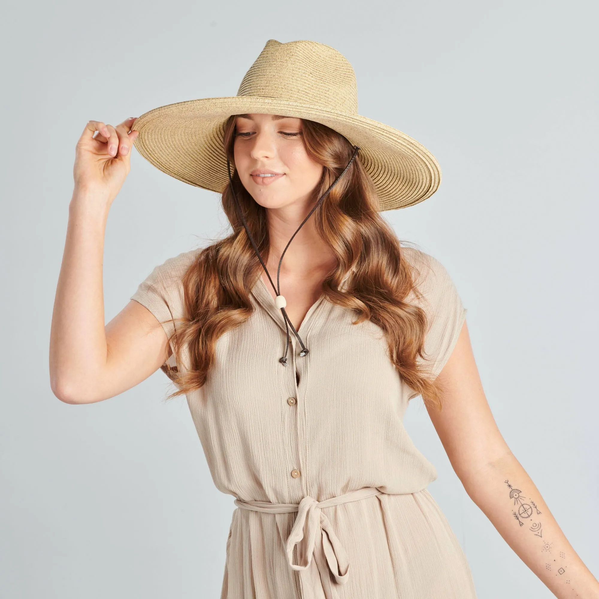 El Campo 5" Brim Sun Hat - UPF50 Sun Protection with Chin Cord by San Diego Hat Co.
