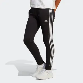 ESSENTIALS 3-STRIPES FRENCH TERRY CUFFED PANTS
