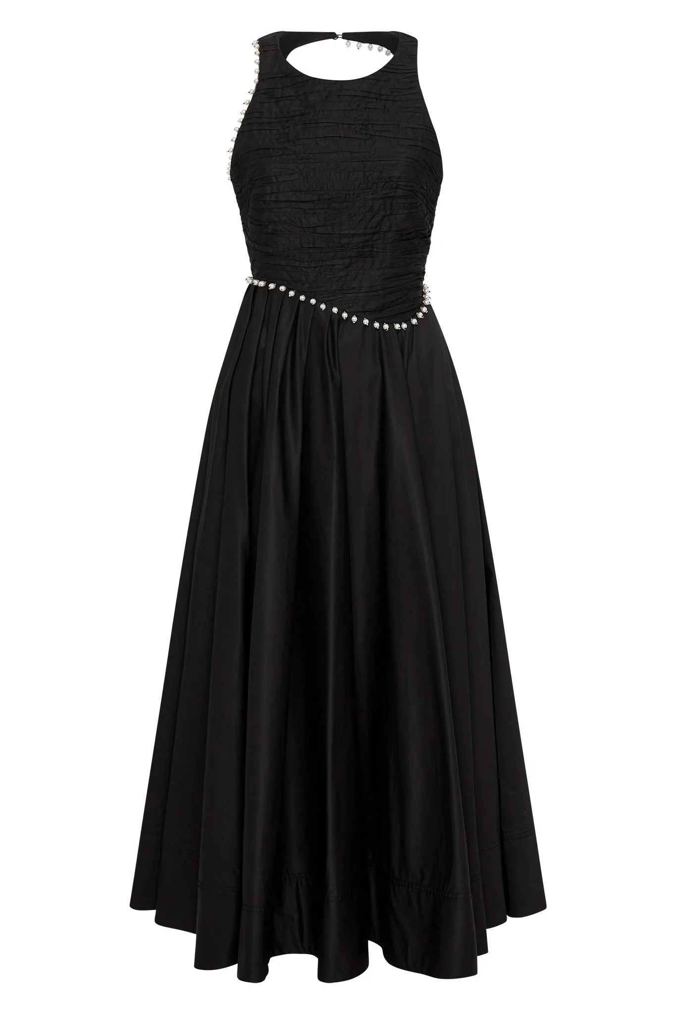 Florence Pearl Trim Midi Dress