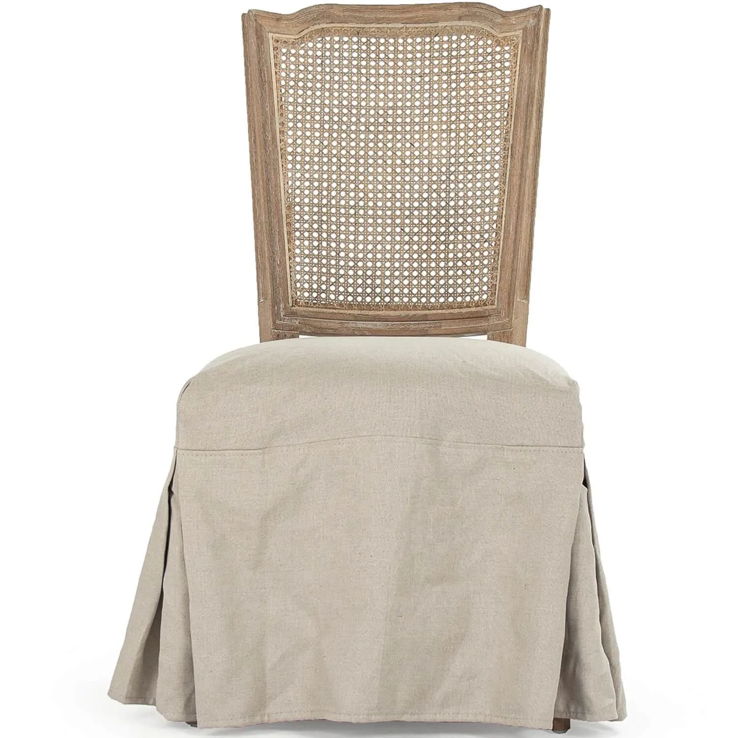 French Cane Backed Apron Side Chairs