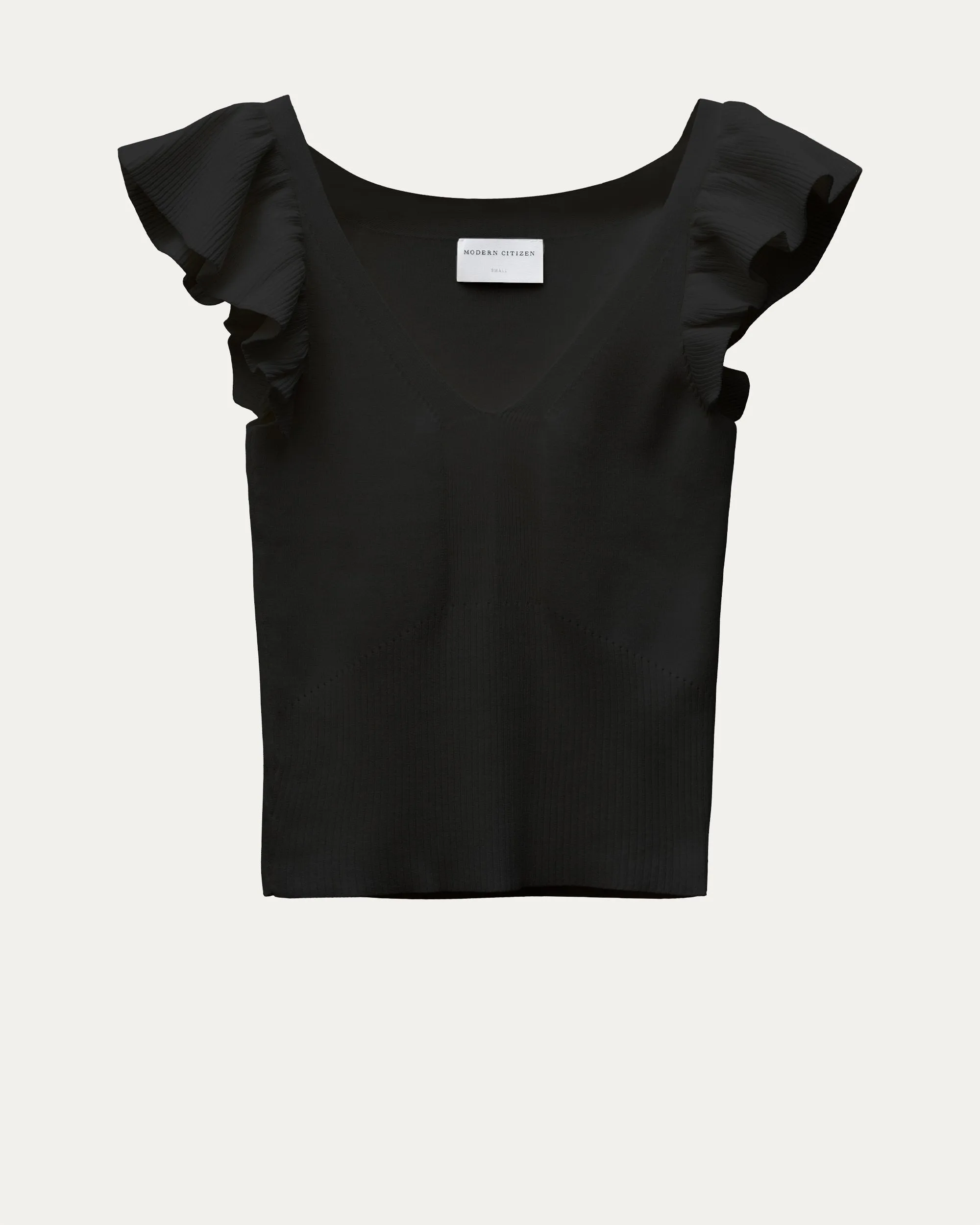 Gianna V-Neck Ruffle Sweater