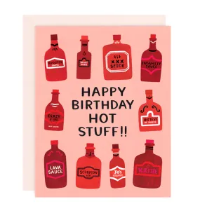 Happy Birthday Hot Stuff Greeting Card