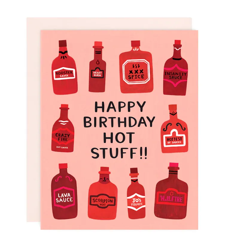 Happy Birthday Hot Stuff Greeting Card