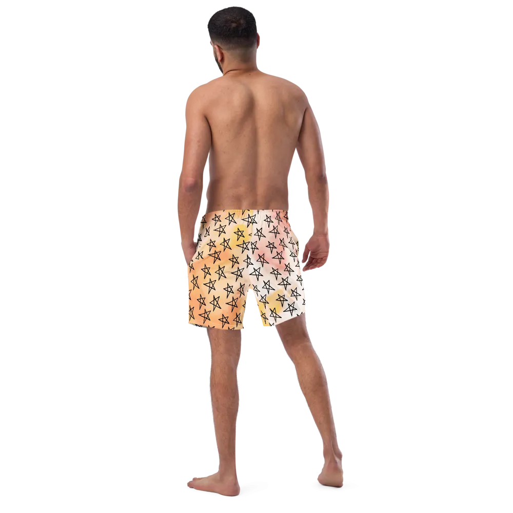 Men's Star Doodle Swim Trunks