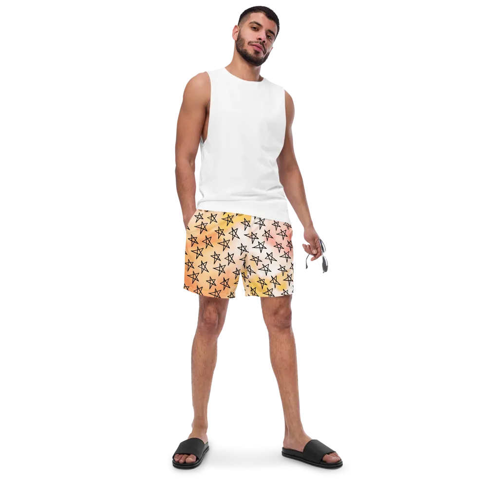 Men's Star Doodle Swim Trunks