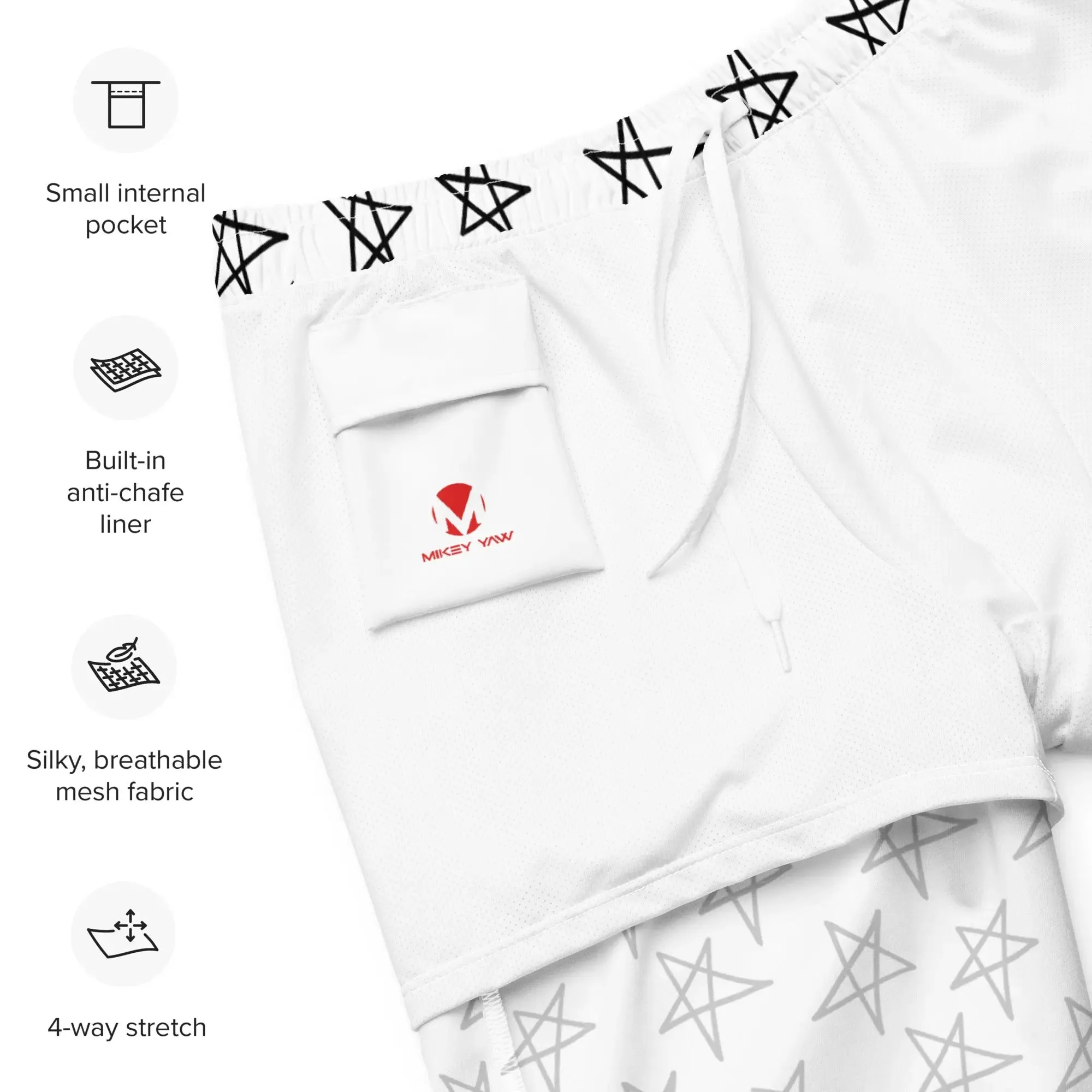 Men's Star Doodle Swim Trunks